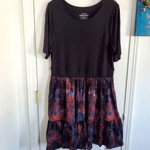 Torrid sz 1 knit to woven dress